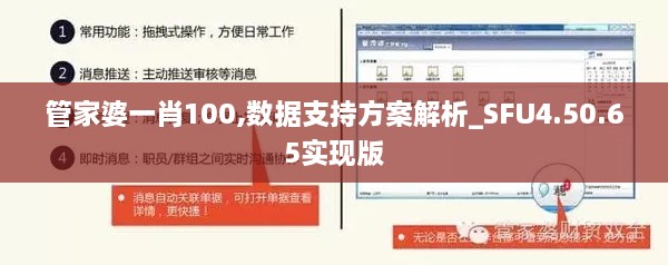 管家婆一肖100,數據支持方案解析_SFU4.50.65實(shí)現版