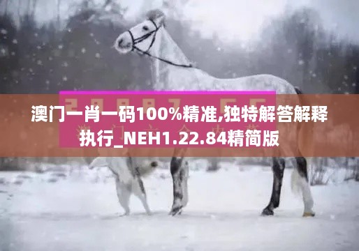 澳門(mén)一肖一碼100%精準,獨特解答解釋執行_NEH1.22.84精簡(jiǎn)版