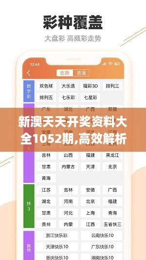 新澳天天開(kāi)獎資料大全1052期,高效解析說(shuō)明_JRZ1.34.53夢(mèng)想版