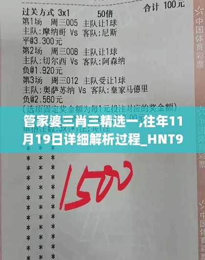 管家婆三肖三精選一,往年11月19日詳細解析過(guò)程_HNT9.17.96大師版