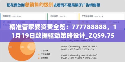 精準管家婆資費全覽：777788888，11月19日數據驅動(dòng)策略設計_ZQS9.75.89動(dòng)態(tài)版