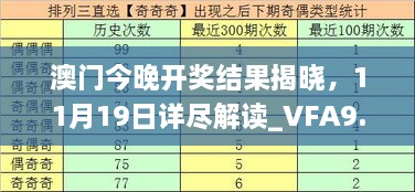澳門(mén)今晚開(kāi)獎結果揭曉，11月19日詳盡解讀_VFA9.14.30正式版