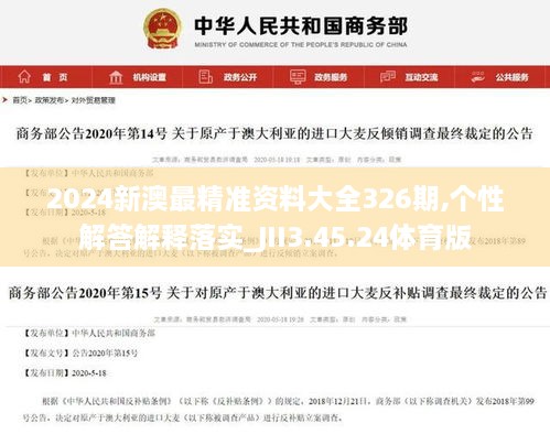 2024新澳最精準資料大全326期,個(gè)性解答解釋落實(shí)_JII3.45.24體育版