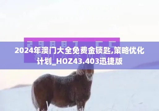 2024年澳門(mén)大全免費金鎖匙,策略?xún)?yōu)化計劃_HOZ43.403迅捷版