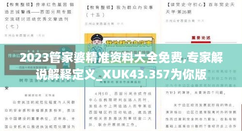 2023管家婆精準資料大全免費,專(zhuān)家解說(shuō)解釋定義_XUK43.357為你版
