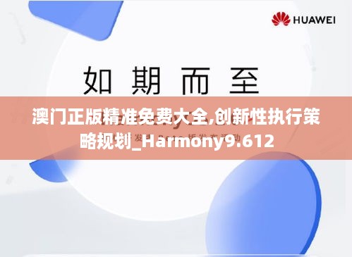 澳門(mén)正版精準免費大全,創(chuàng  )新性執行策略規劃_Harmony9.612