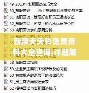 新澳天天彩免費資料大全查詢(xún),詳細解讀解釋定義_工具版8.884