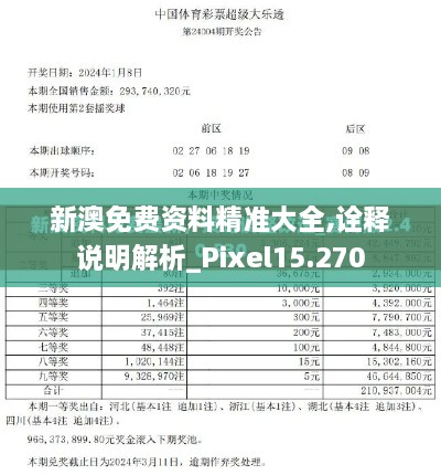 新澳免費資料精準大全,詮釋說(shuō)明解析_Pixel15.270