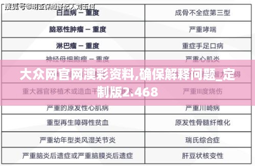 大眾網(wǎng)官網(wǎng)澳彩資料,確保解釋問(wèn)題_定制版2.468