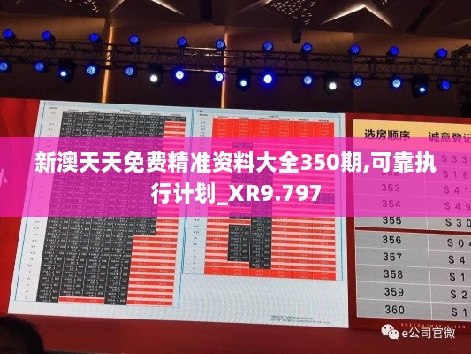 新澳天天免費精準資料大全350期,可靠執行計劃_XR9.797