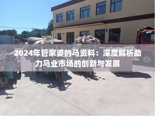 2024年管家婆的馬資料：深度解析助力馬業(yè)市場(chǎng)的創(chuàng  )新與發(fā)展