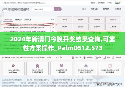 2024年新澳門(mén)今晚開(kāi)獎結果查詢(xún),可靠性方案操作_PalmOS12.573
