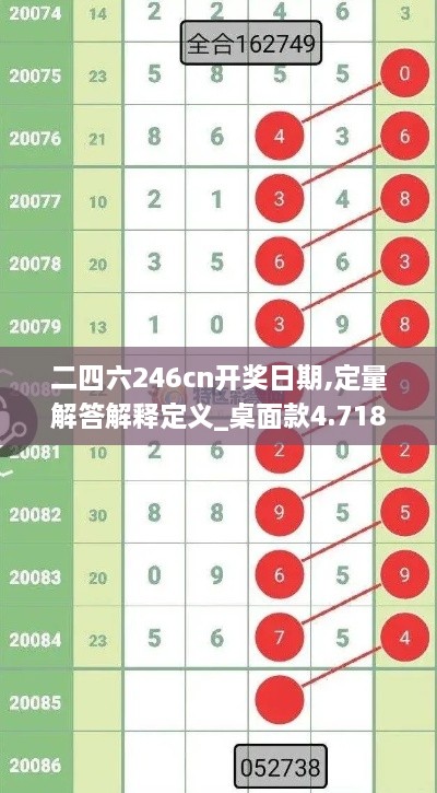 二四六246cn開(kāi)獎日期,定量解答解釋定義_桌面款4.718