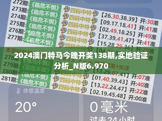 2024澳門(mén)特馬今晚開(kāi)獎138期,實(shí)地驗證分析_N版6.970