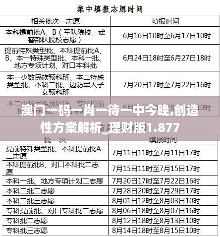 澳門(mén)一碼一肖一待一中今晚,創(chuàng  )造性方案解析_理財版1.877