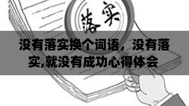 沒(méi)有落實(shí)換個(gè)詞語(yǔ)，沒(méi)有落實(shí),就沒(méi)有成功心得體會(huì ) 