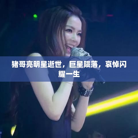 豬哥亮明星逝世，巨星隕落，哀悼閃耀一生