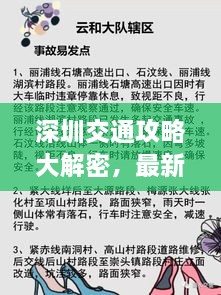 深圳交通攻略大解密，最新指南助你暢游無(wú)阻！