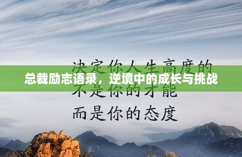 總裁勵志語(yǔ)錄，逆境中的成長(cháng)與挑戰
