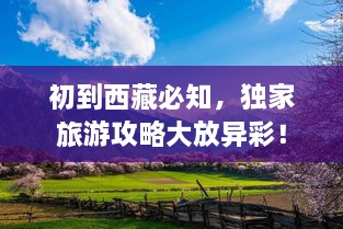 初到西藏必知，獨家旅游攻略大放異彩！