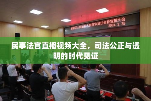 民事法官直播視頻大全，司法公正與透明的時(shí)代見(jiàn)證