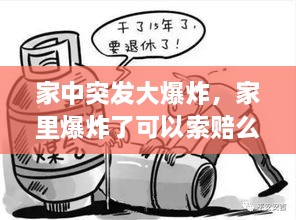 家中突發(fā)大爆炸，家里爆炸了可以索賠么 