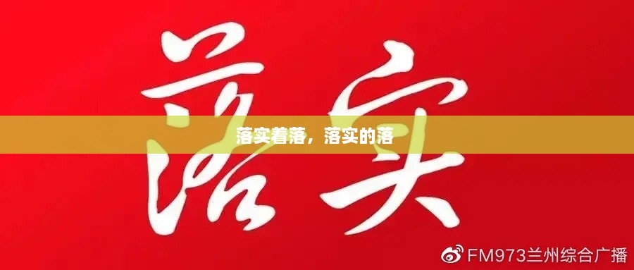落實(shí)著(zhù)落，落實(shí)的落 