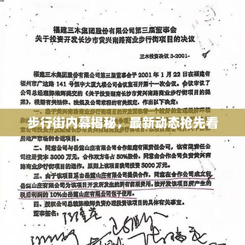 步行街內幕揭秘，最新動(dòng)態(tài)搶先看
