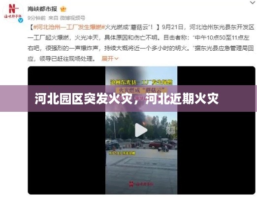 河北園區突發(fā)火災，河北近期火災 