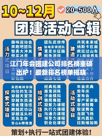 江門(mén)年會(huì )團建公司排名榜重磅出爐！最新排名榜單揭曉